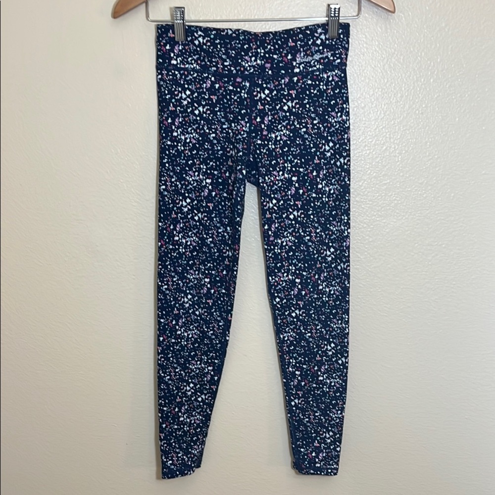 Eddie Bauer Navy Speckled Leggings Pants